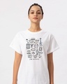 Shop Friends Sketch Doodle Boyfriend T-Shirt (FRL)-Front