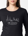 Shop Friends Sky Line Women's Full Sleeves T-shirt-Front