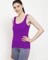 Shop Women's Purple Slim Fit Tank Top-Design