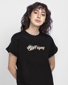Shop Friyay tom Boyfriend T-Shirt (TJL) Black-Front