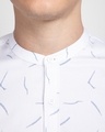 Shop Frost White Mandarin Collar Printed Shirt