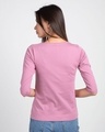 Shop Frosty Pink 3/4 V Neck T-Shirt-Design