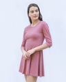 Shop Frosty Pink Flared Dress-Design