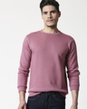 Shop Frosty Pink Fleece Sweatshirt-Front