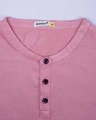 Shop Frosty Pink Full Sleeve Henley T-Shirt