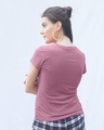 Shop Frosty Pink Half Sleeve T-shirt-Full