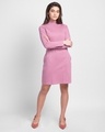 Shop Frosty Pink High Neck Pocket Dress-Full