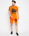 Shop Anti Social Taped Tee And Shorts Combo Suit-Front