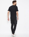 Shop Black Chest Pocket Reflective Piping T-Shirt And Joggers Combo Suit-Design