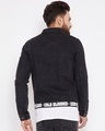 Shop Black Denim Taped Jacket