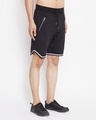 Shop Black Mesh Taped Shorts-Design