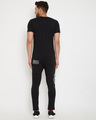 Shop Black Rainbow Reflective Patched Tshirt And Trackpants Combo Set-Design