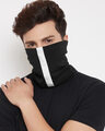 Shop Black Reflective Ribbed Face Cover-Full