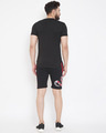 Shop Black Snake Patched T-Shirt And Shorts Combo Suit-Design