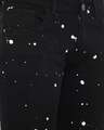 Shop Black Speckled Slim Fit Denim