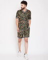 Shop Camo Mesh Basketball T-Shirt And Shorts Combo Suit-Front