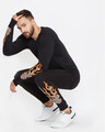 Shop Checkered Flames Tshirt And Joggers Combo Suit-Full