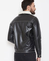 Shop Fur Collar Faux Leather Jacket