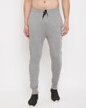 Shop Heather Grey Taped Sweatpant-Front