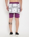 Shop Lilac Paisely Layered Shorts-Design