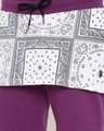 Shop Lilac Paisely Layered Shorts