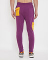 Shop Lilac Yellow Patched Track Pants-Full