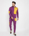 Shop Lilac Yellow Patched Track Pants