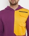 Shop Lilac Yellow Patched Tracksuit