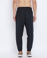 Shop Men's Black Cut And Sew Taped Light Weight Slim Fit Track Pants-Design