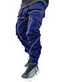 Shop Men's Blue Tapered Fit Track Pants-Full