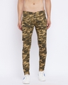 Shop Men's Desert Camo Military Tactical Cargo Slim Fit Denim Jeans-Front