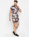 Shop Men's Multicolor Printed Slim Fit T Shirt & Shorts Set
