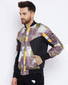 Shop Men's Techicolour Paisley Bomber Slim Fit Jacket-Full