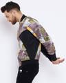 Shop Men's Techicolour Paisley Bomber Slim Fit Jacket