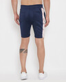 Shop Navy Scuba Velour Shorts-Full