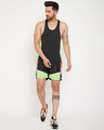 Shop Neon Active Cut And Sew Vest And Shorts Clothing Set-Front