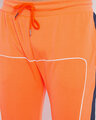 Shop Neon Orange Scuba Piping Track Pants