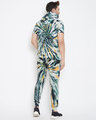 Shop Olive Tie And Dye T-Shirt And Trackpants Combo Suit-Full