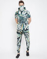 Shop Olive Tie And Dye T-Shirt And Trackpants Combo Suit