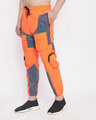 Shop Orange Rainbow Reflective Cargo Track Pants-Design