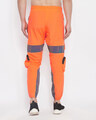 Shop Orange Rainbow Reflective Cargo Track Pants-Full