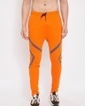 Shop Orange Rainbow Reflective Taped Track Pants-Front