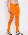 Shop Orange Rainbow Reflective Taped Track Pants-Full