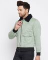 Shop Men's Green Slim Fit  Jacket