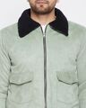 Shop Men's Green Slim Fit  Jacket