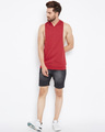 Shop Red Hooded Stringer Vest