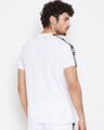 Shop White Contrast Taped Tee-Full
