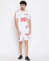 Shop White Nasa Baser Layer Combo Summer Suit-Front