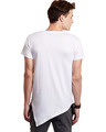 Shop White Triangular Hem Tee-Design