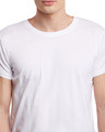 Shop White Triangular Hem Tee